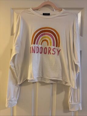 Indoorsy Rainbow Crop Tee